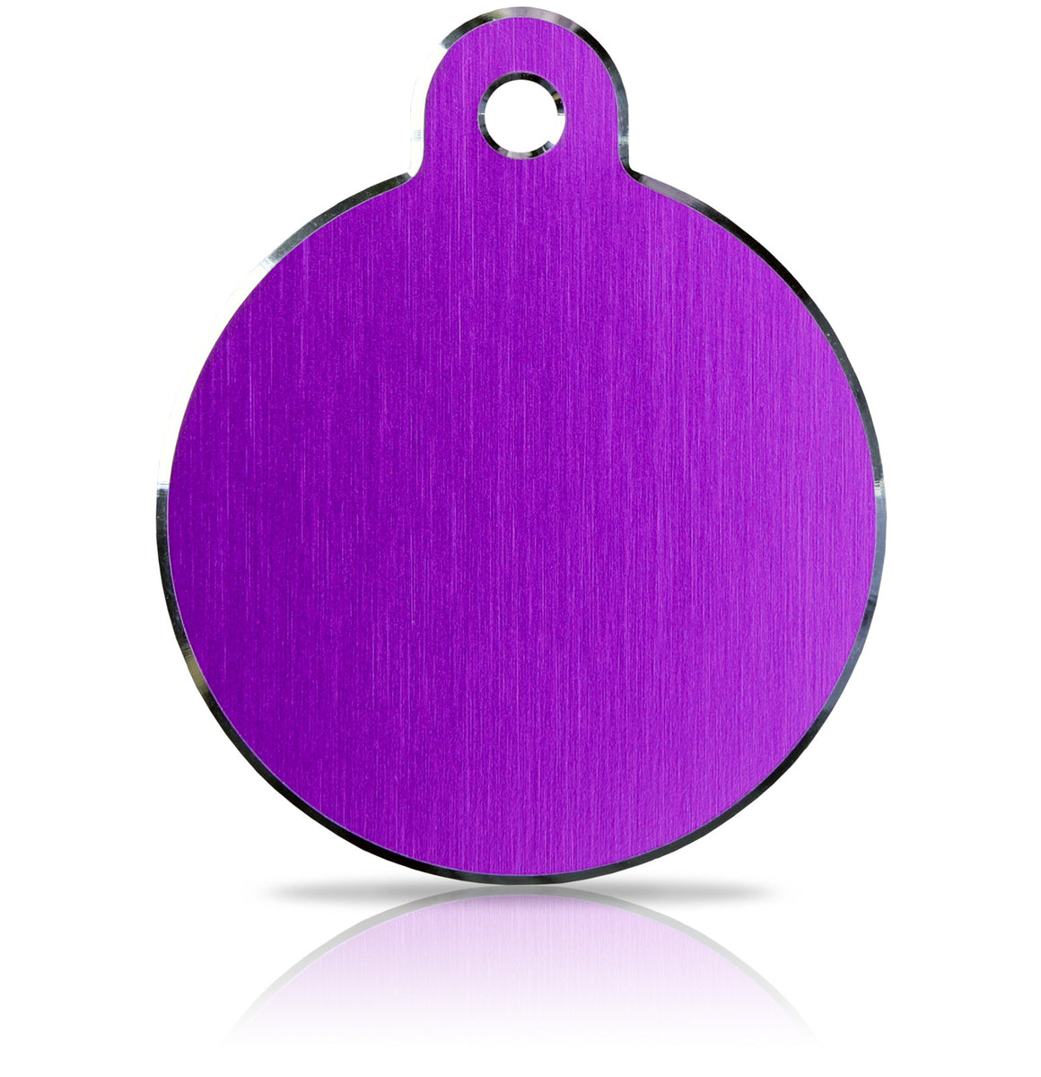 TaggIT Hi-Line Large Disc Purple iMarc Pet Engraving Tag
