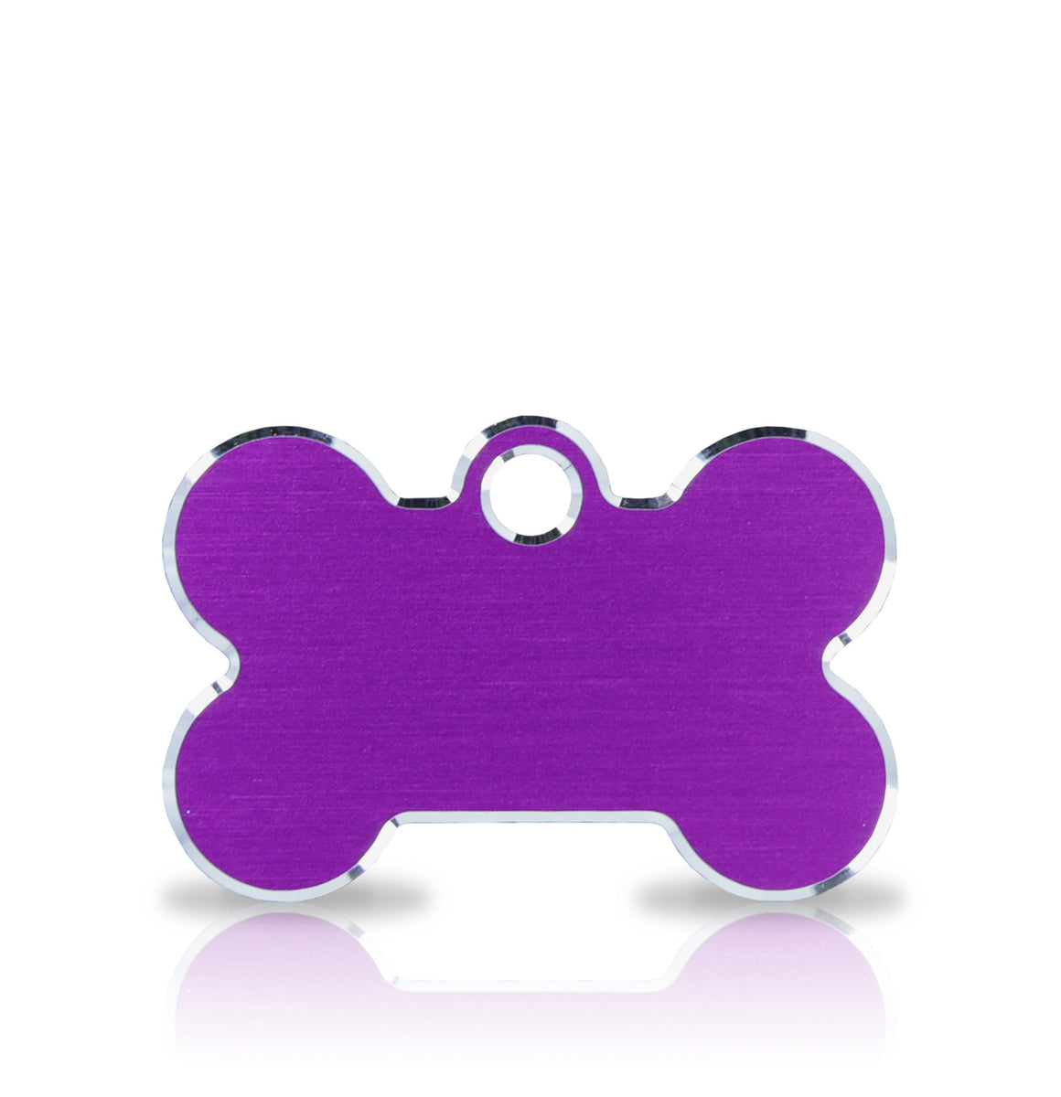 TaggIT Engraving Hi-Line Purple Small Bone iMarc Dog ID Tag