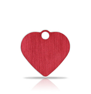 TaggIT Hi-Line Aluminium Red Small Heart iMarc Pet Tag