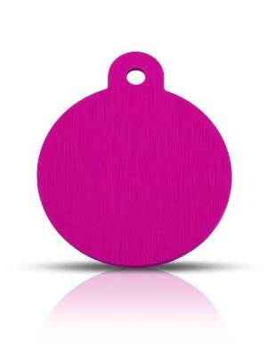 TaggIT Classic Pink Large Disc Dog Tag iMarc Tag
