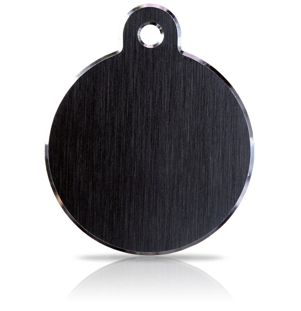 Taggit TaggIT Engraving Hi-Line Black Large Disc Aluminium iMarc Pet Tag