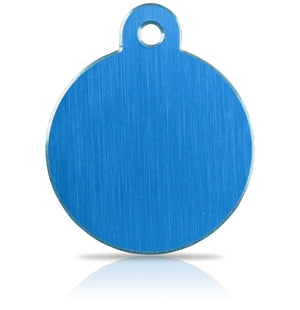 iMarc Engraving Hi-Line Large Disc Blue Pet Tag