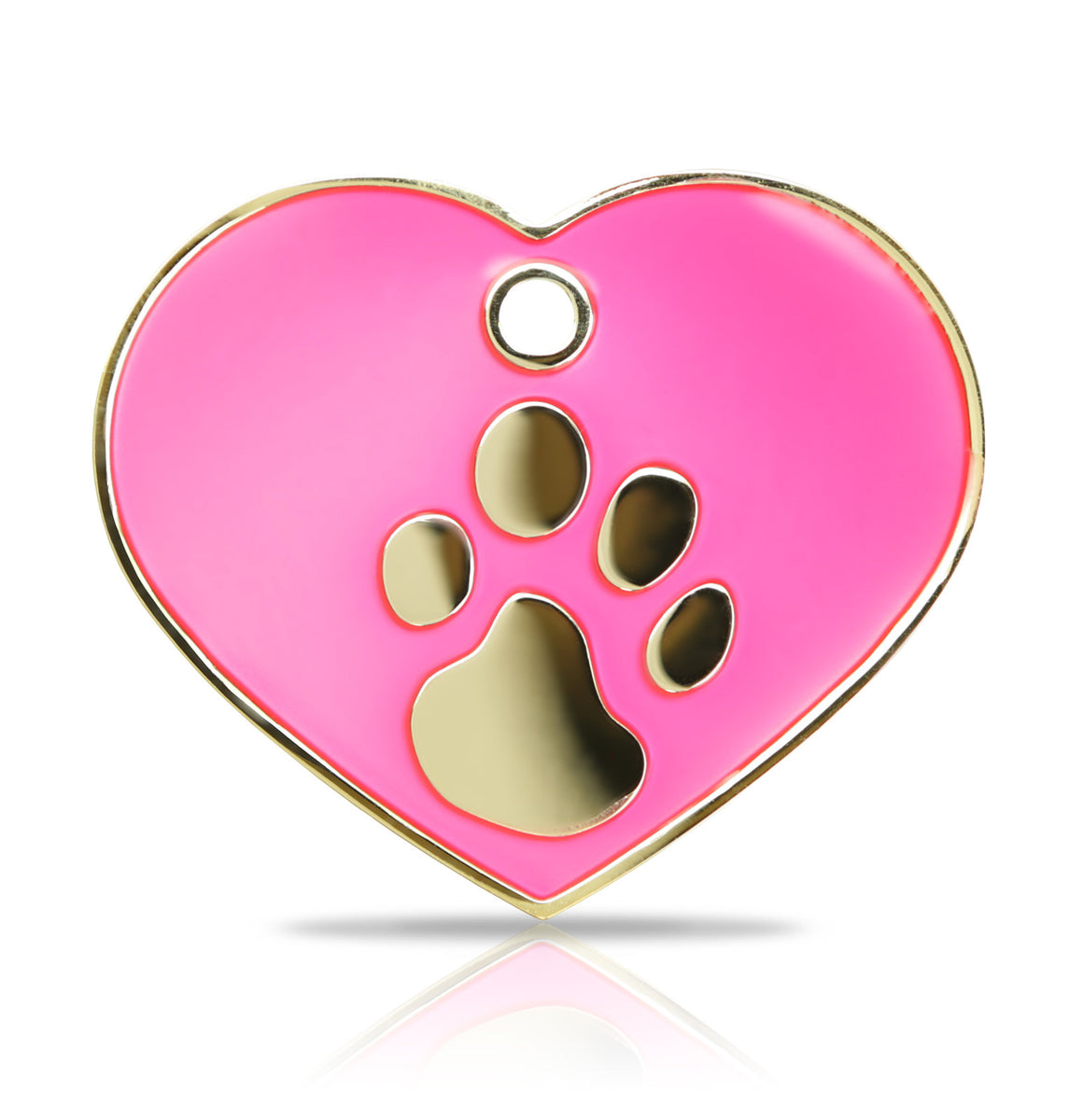 TaggIT Elegance Large Heart Pink & Gold iMarc Pet Tag