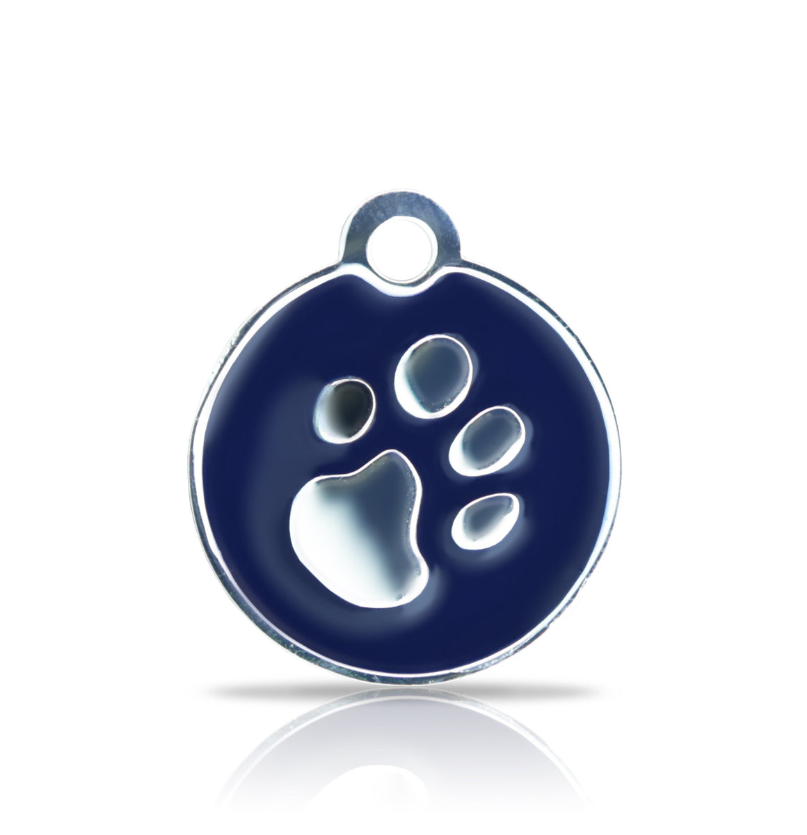 TaggIT Elegance Small Disc Blue & Silver iMarc Pet Tag