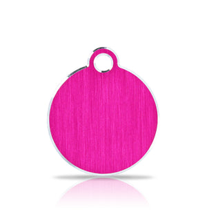TaggIT Hi-Line Small Disc Pink iMarc Pet ID Tag