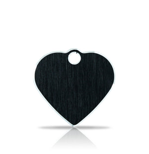 TaggIT Hi-Line Small Heart Black iMarc Pet ID Tag