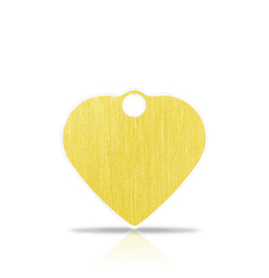 TaggIT Hi-Line Aluminium iMarc Small Heart Gold Pet Tag